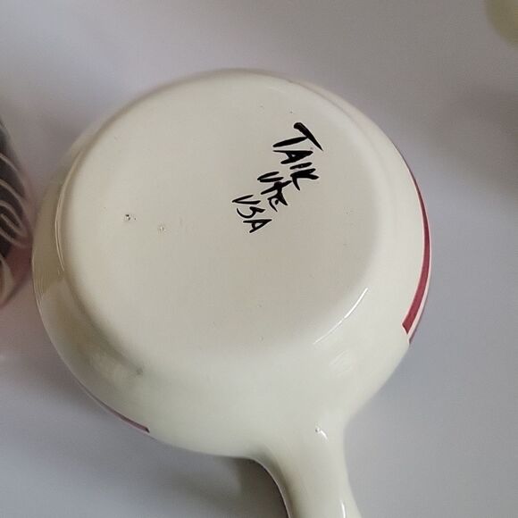 Vintage Signed Ute Navajo Pottery mug Coffee Cup Excellent set of 4 - Picture 10 of 11